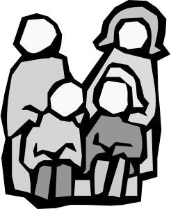 (Image is open access) https://openclipart.org/detail/46357/family-by-greggrossmeier
